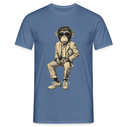 Mod Monkey, T-shirt herr - duvblå 