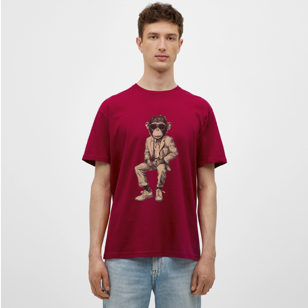 Mod Monkey, T-shirt herr - tegelröd