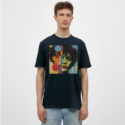 Split Faces, T-shirt herr - marinblå