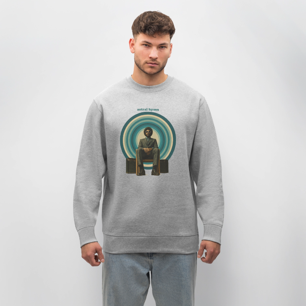The Creator Has a Free Jazz Plan, Ekologisk sweatshirt CHANGER unisex från Stanley/Stella - gråmelerad