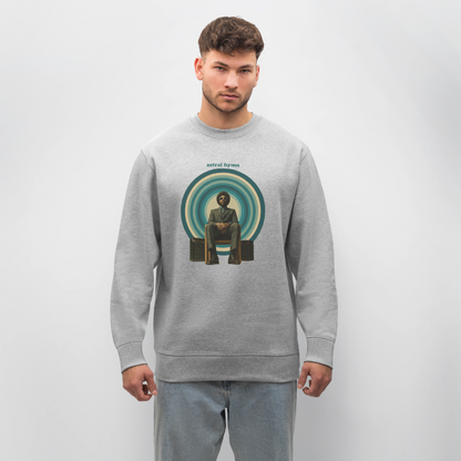 The Creator Has a Free Jazz Plan, Ekologisk sweatshirt CHANGER unisex från Stanley/Stella - gråmelerad