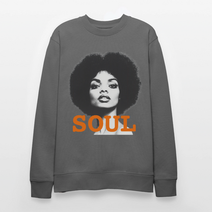 Soul PWR, Ekologisk sweatshirt CHANGER unisex från Stanley/Stella - kolgrå