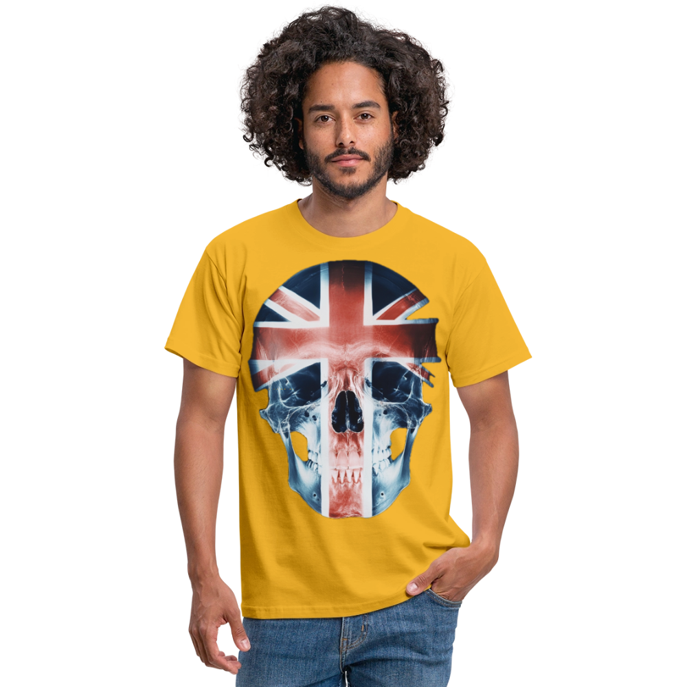 God Save the Skull, T-shirt herr - gul