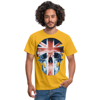 God Save the Skull, T-shirt herr - gul