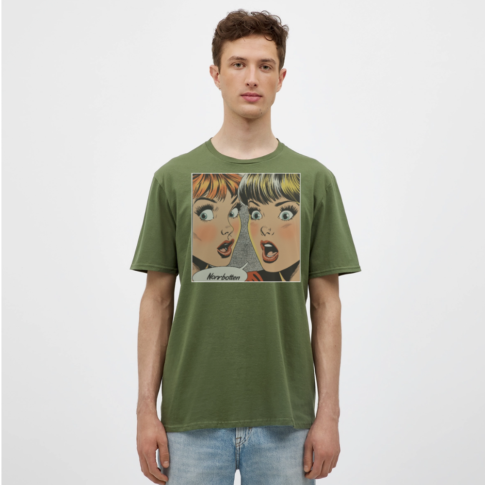 Förvånade röster från norr, T-shirt herr - Militärgrön