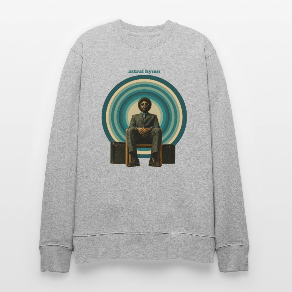 The Creator Has a Free Jazz Plan, Ekologisk sweatshirt CHANGER unisex från Stanley/Stella - gråmelerad