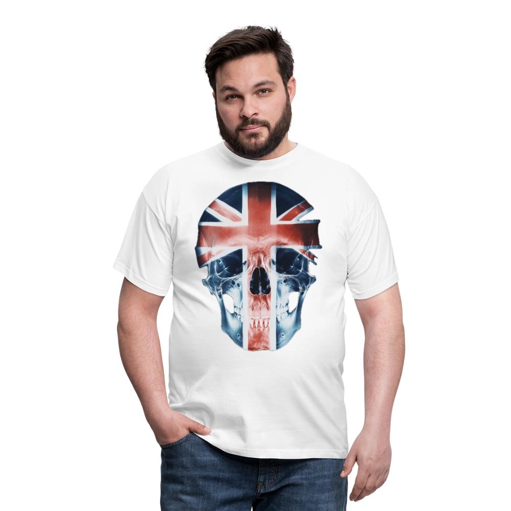 God Save the Skull, T-shirt herr - vit