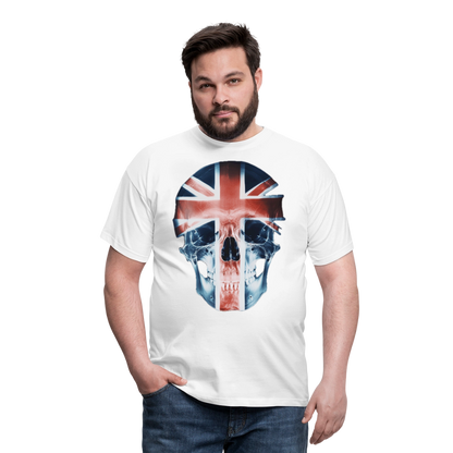 God Save the Skull, T-shirt herr - vit