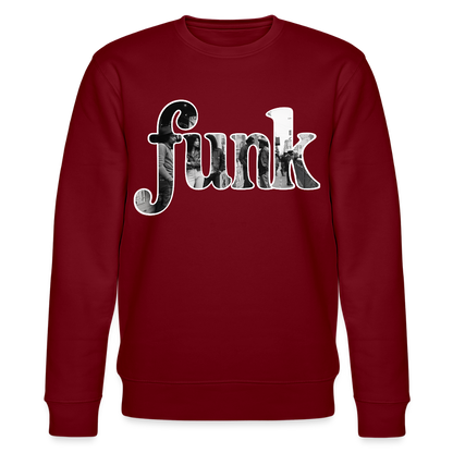 Funk Vibes, Ekologisk sweatshirt CHANGER unisex från Stanley/Stella - vinröd