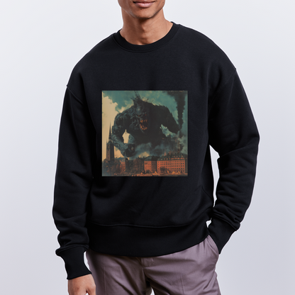 Helvetesstorm över Staden, Ekologisk oversizetröja RADDER unisex från Stanley/Stella - svart