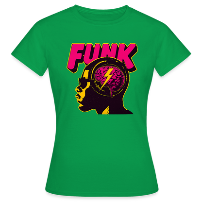Funk Head, T-shirt dam - kellygrön