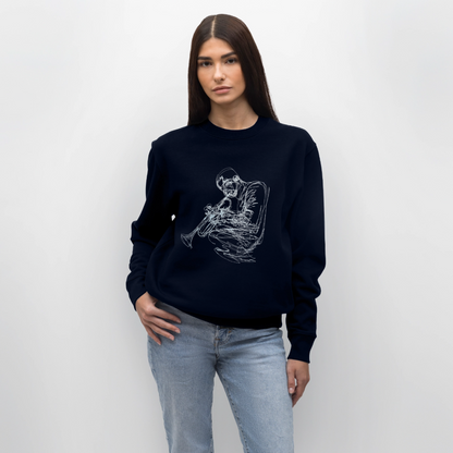 Contours of Jazz, Ekologisk sweatshirt CHANGER unisex från Stanley/Stella - marinblått