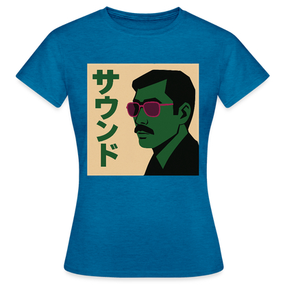 Nippon Sound, T-shirt dam - antikblå safirljung