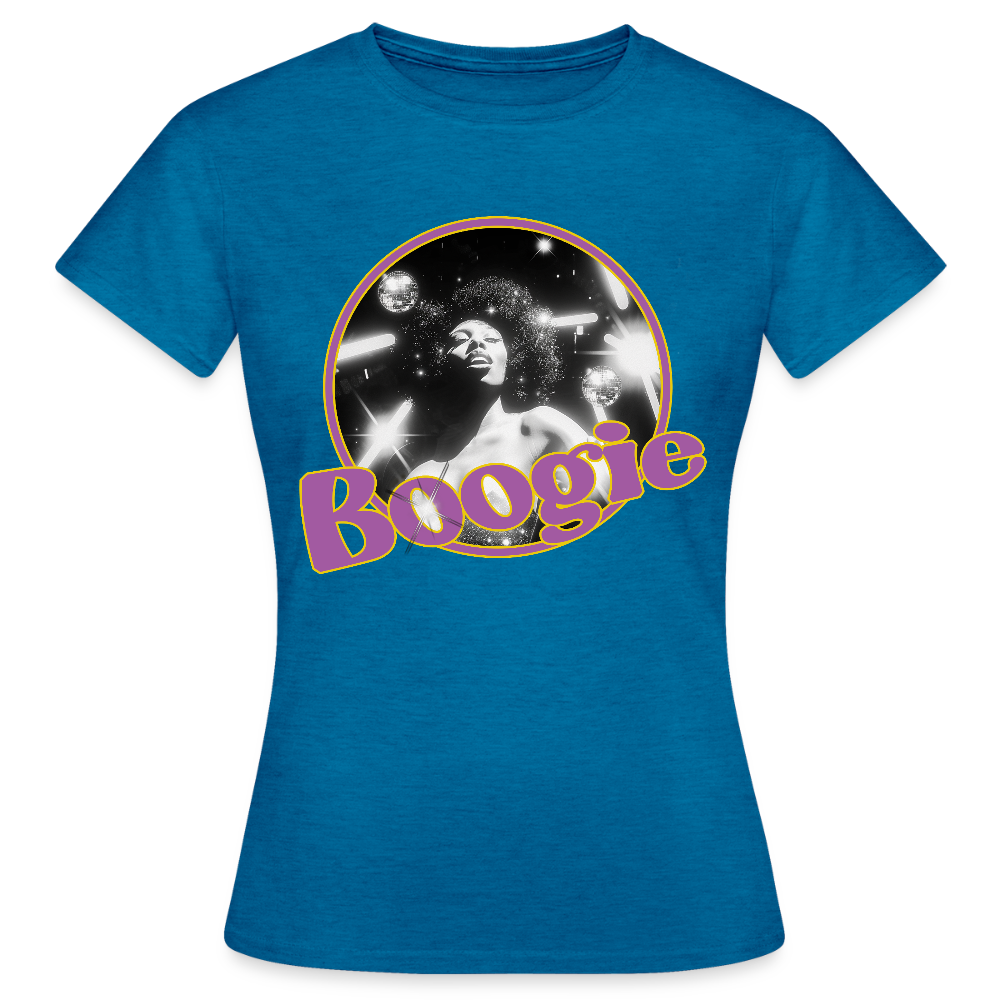 Electric Groove, T-shirt dam - antikblå safirljung