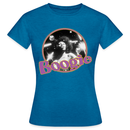 Electric Groove, T-shirt dam - antikblå safirljung