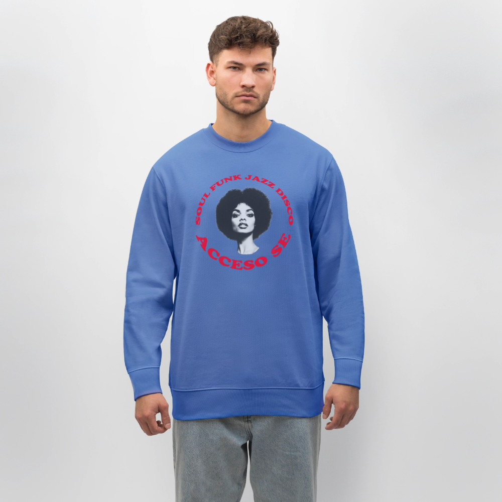 Where Music Lives – Powered by Acceso Family, Ekologisk sweatshirt CHANGER unisex från Stanley/Stella - blå