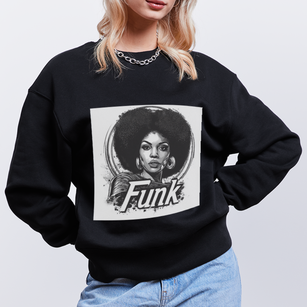 Funk Queen: Power in Motion, Ekologisk oversizetröja RADDER unisex från Stanley/Stella - svart