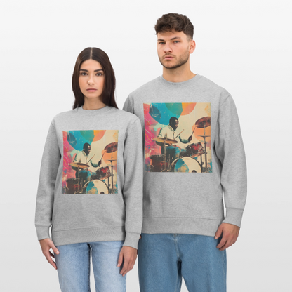 Rhythms of the Midnight Sky, Ekologisk sweatshirt CHANGER unisex från Stanley/Stella - gråmelerad