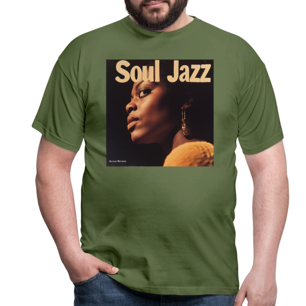 Acceso's Soul Groove: Jazz with a Beat, T-shirt herr - Militärgrön