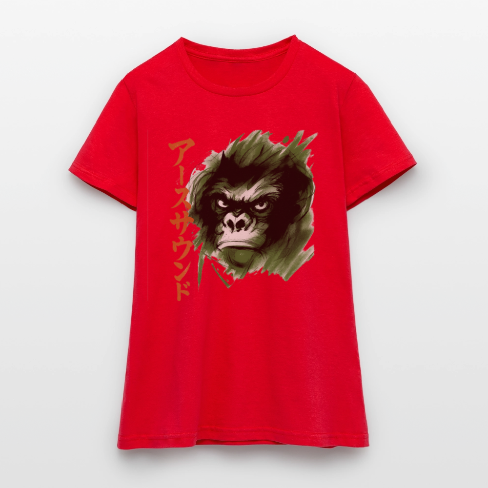 Earth Sound, T-shirt dam - röd