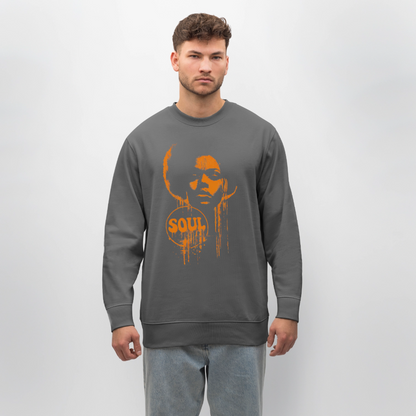 SOUL GLOW, Ekologisk sweatshirt CHANGER unisex från Stanley/Stella - kolgrå