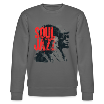 The Essence of Soul Jazz, Ekologisk sweatshirt CHANGER unisex från Stanley/Stella - kolgrå