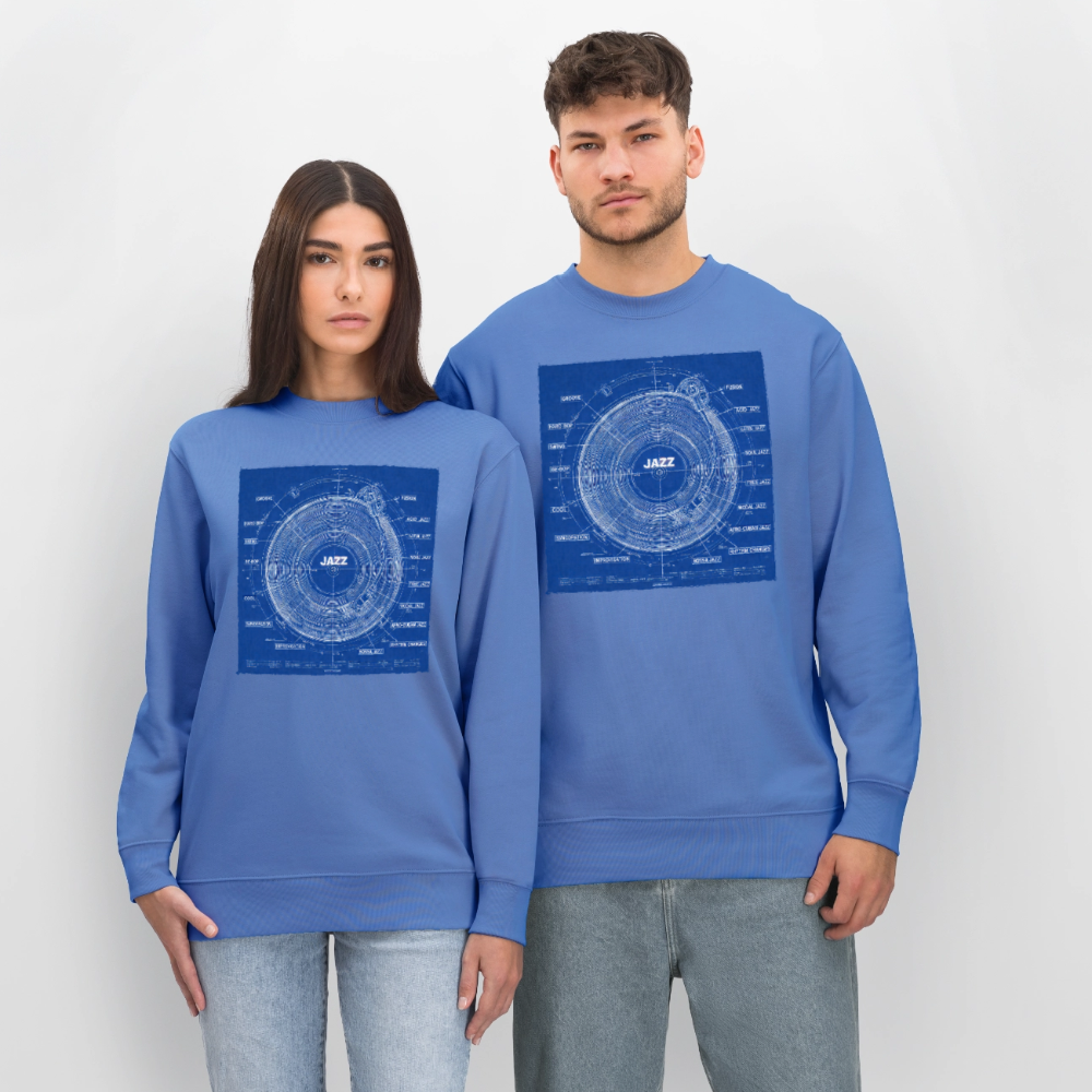 Kind of Blueprint, Ekologisk sweatshirt CHANGER unisex från Stanley/Stella - blå