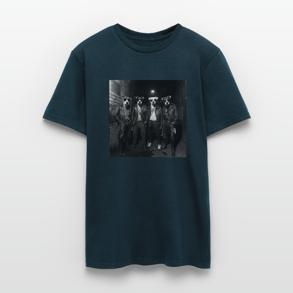 Barking Riot, T-shirt herr - marinblå