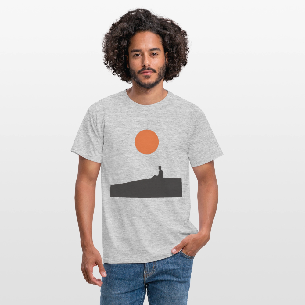 Under the sun, T-shirt unisex - gråmelerad