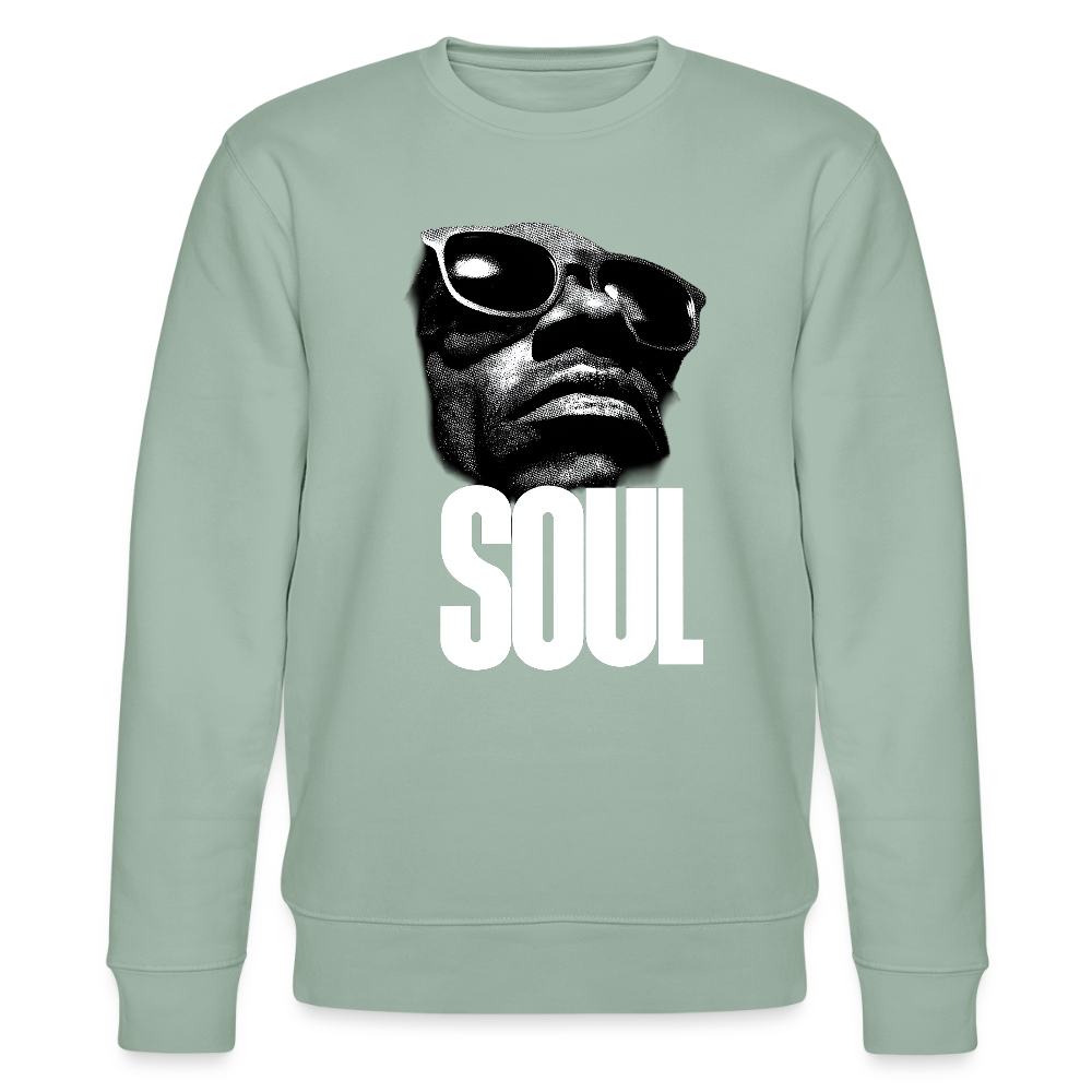 Soul Frequency, Ekologisk sweatshirt CHANGER unisex från Stanley/Stella - ljus grågrön
