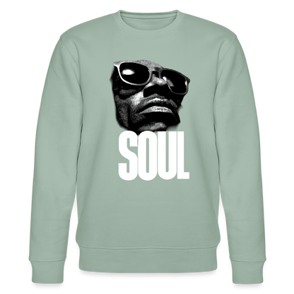 Soul Frequency, Ekologisk sweatshirt CHANGER unisex från Stanley/Stella - ljus grågrön