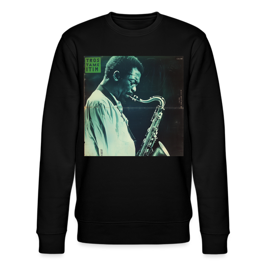 Gåtfull figur i jazzens underground, Ekologisk sweatshirt CHANGER unisex från Stanley/Stella - svart