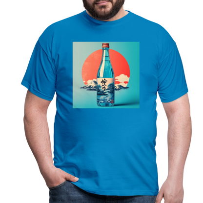 Stillhet i glas, T-shirt herr - kungsblå