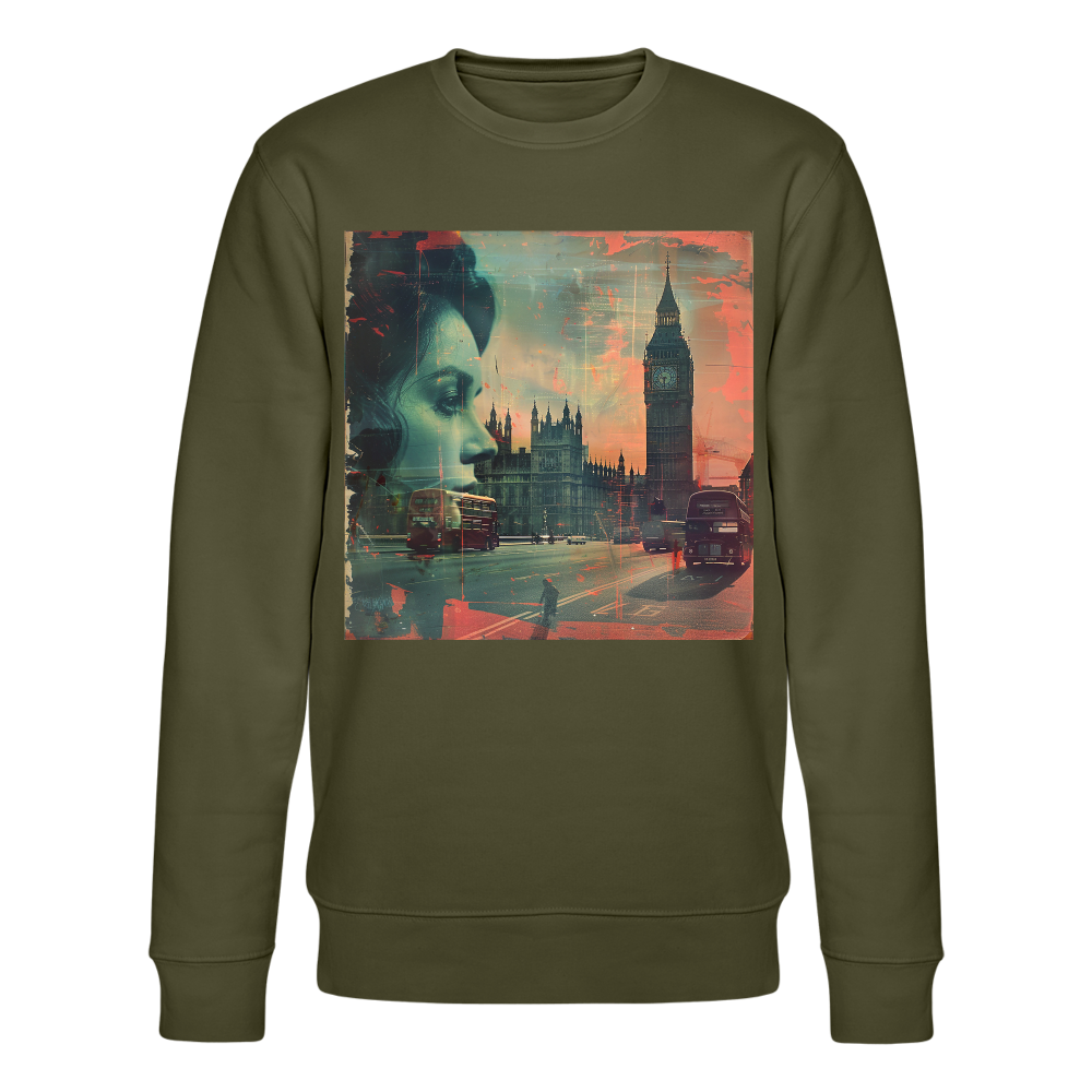 The Beat of London, Ekologisk sweatshirt CHANGER unisex från Stanley/Stella - kaki