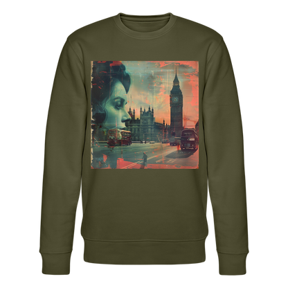 The Beat of London, Ekologisk sweatshirt CHANGER unisex från Stanley/Stella - kaki