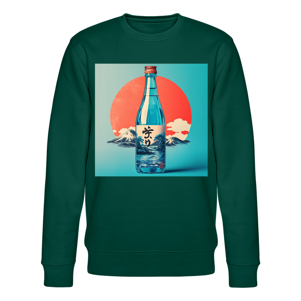 Stillhet i glas, Ekologisk sweatshirt CHANGER unisex från Stanley/Stella - skogsgrön