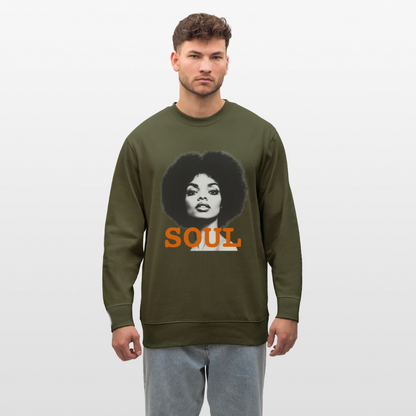 Soul PWR, Ekologisk sweatshirt CHANGER unisex från Stanley/Stella - kaki