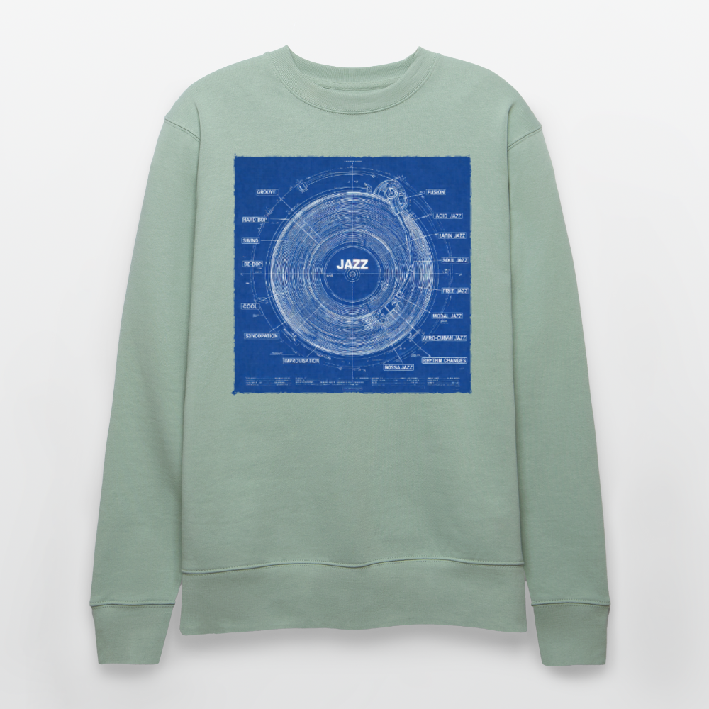 Kind of Blueprint, Ekologisk sweatshirt CHANGER unisex från Stanley/Stella - ljus grågrön