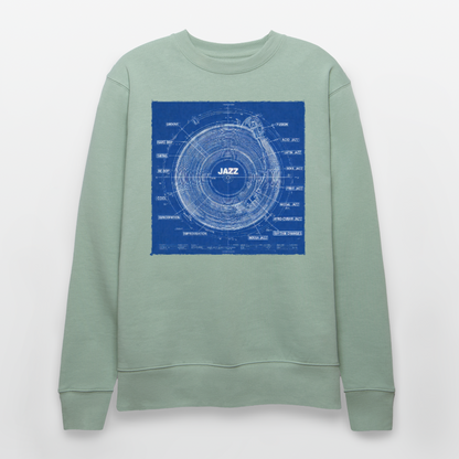 Kind of Blueprint, Ekologisk sweatshirt CHANGER unisex från Stanley/Stella - ljus grågrön