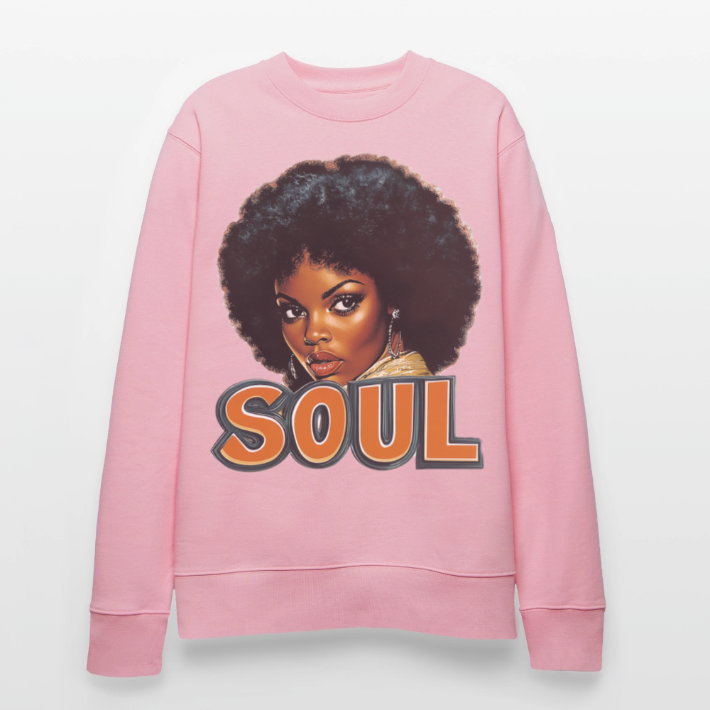 Soulful Vibes, Ekologisk sweatshirt CHANGER unisex från Stanley/Stella - ljusrosa