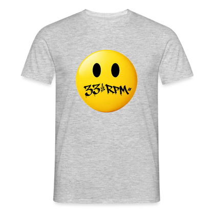 Turntable Grin, T-shirt unisex - gråmelerad