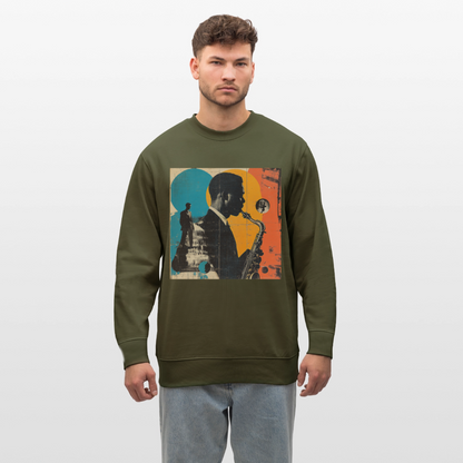 Smooth & Swinging, Ekologisk sweatshirt CHANGER unisex från Stanley/Stella - kaki