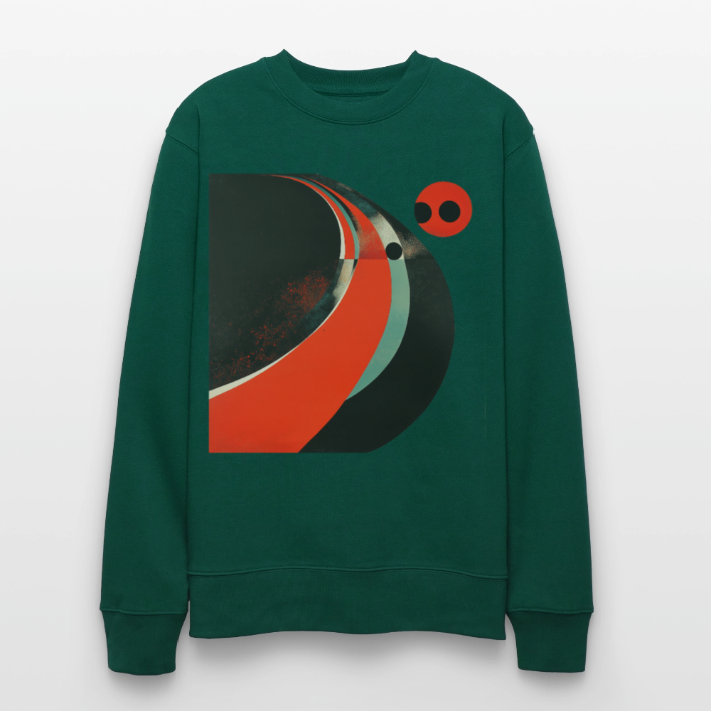 Distant Vinyl Dreams, Ekologisk sweatshirt CHANGER unisex från Stanley/Stella - skogsgrön