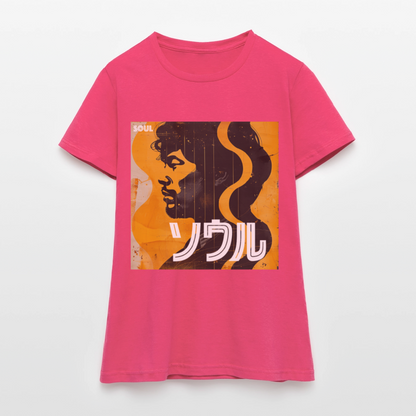 Nippon Grooves, T-shirt dam - azalea