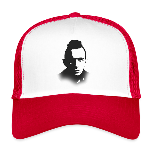 Stencil of Rebellion, Trucker Cap - vit/röd