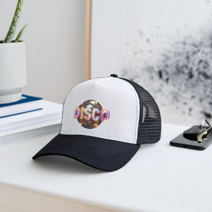 Disco Dreamscape, Trucker Cap - vit/svart