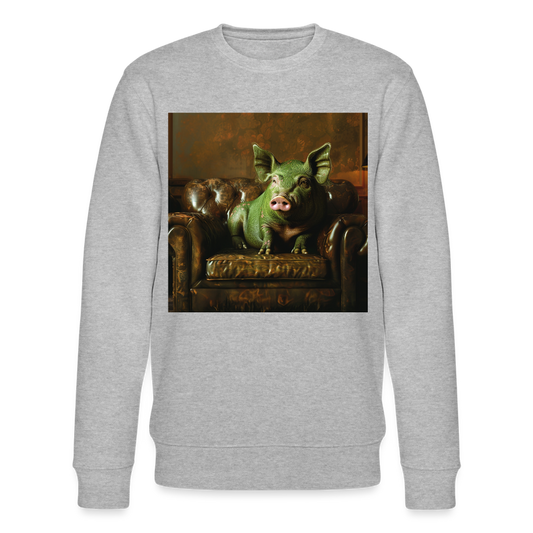 Grön Elegans, Ekologisk sweatshirt CHANGER unisex från Stanley/Stella - gråmelerad