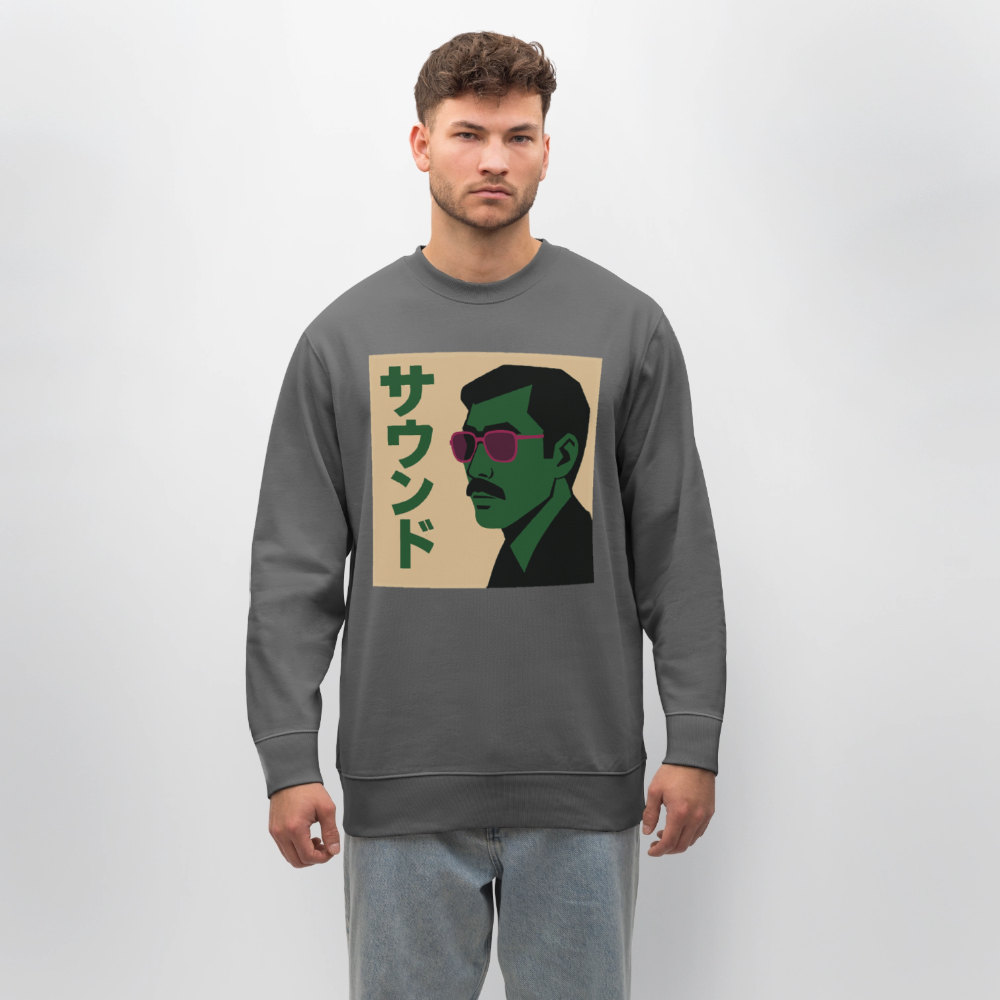 Nippon Sound, Ekologisk sweatshirt CHANGER unisex från Stanley/Stella - kolgrå