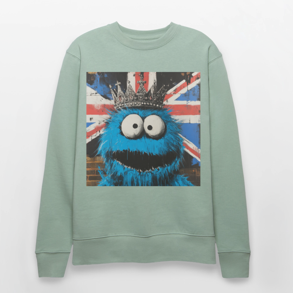 Monsters & Monarchs, Ekologisk sweatshirt CHANGER unisex från Stanley/Stella - ljus grågrön