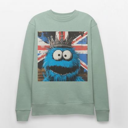 Monsters & Monarchs, Ekologisk sweatshirt CHANGER unisex från Stanley/Stella - ljus grågrön